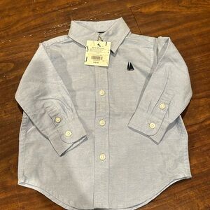 Janie and Jack denim button down shirt 6-12 months